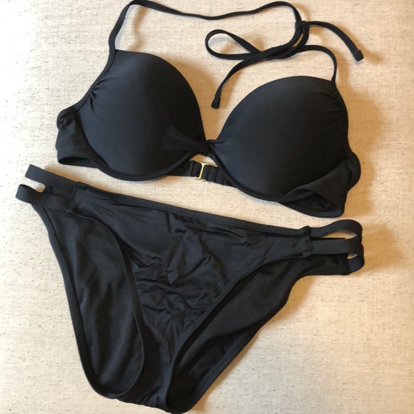 black push up bikini top target
